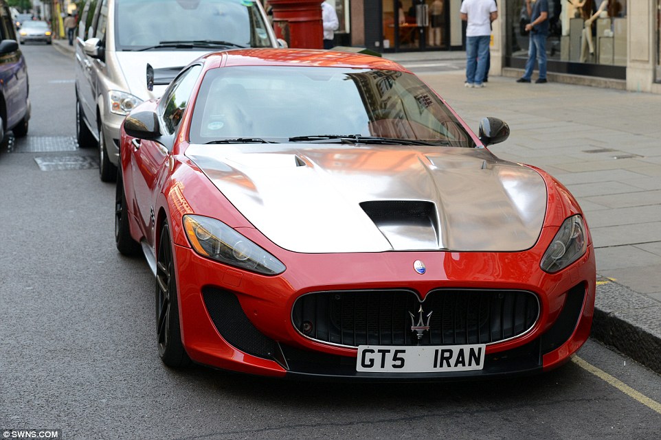The cars owners compete with each other to see who can carry out the most outlandish modifications, with this £150,000 Maserati Gran Turismo given a silver bonnet