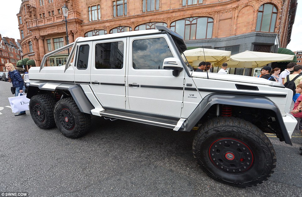 A £400,000 six-wheeled Mercedes G63 AMG, similar to one which featured on Top Gear, is among the most outrageous to have been shipped across
