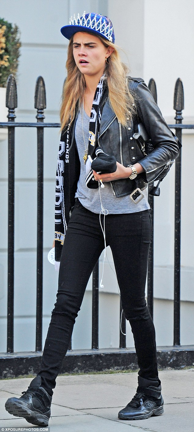 Long night? The 22-year-old model couldn't help yawning as she left her house