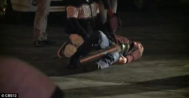 An elderly man was run over after two people stole his car in Ferguson during Monday night’s disturbances