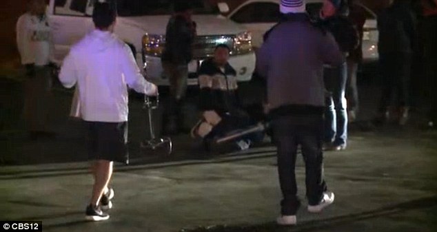 According to witnesses the man, who is dependent on oxygen, was attacked by two men as he returned to his vehicle to replaced his almost empty tank