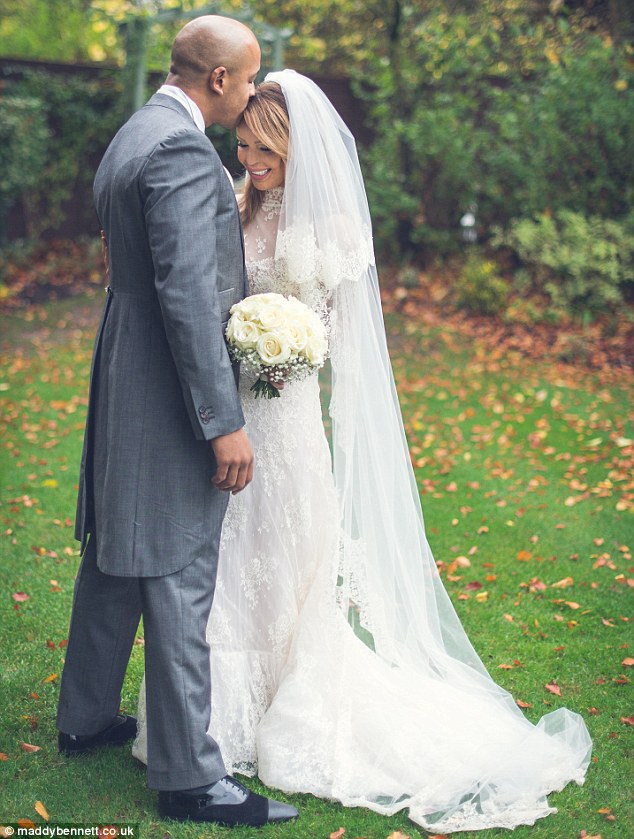 Just married! Katie Piper made one beautiful bride as she wed partner Richard Sutton in a stunning ceremony on Friday. Her management released this first photo from the wedding day to MailOnline after making a donation to her foundation