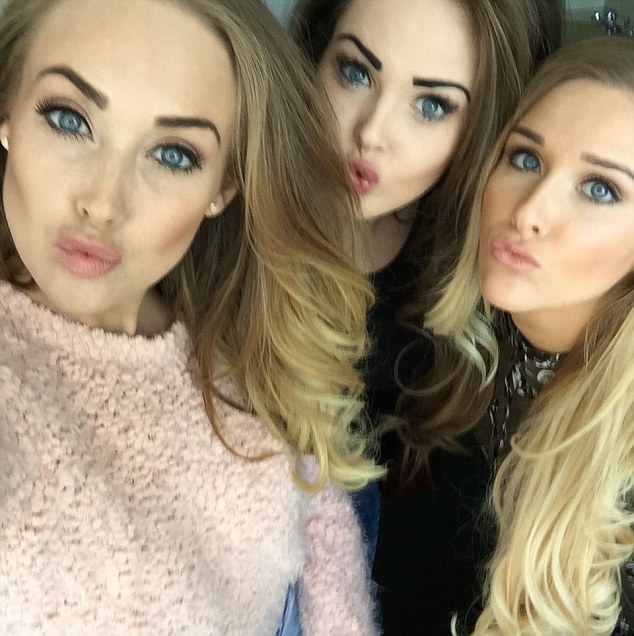 Left to right: Lucy, Sophie and Stacie use their immaculate appearance to entertain their legion of online fans