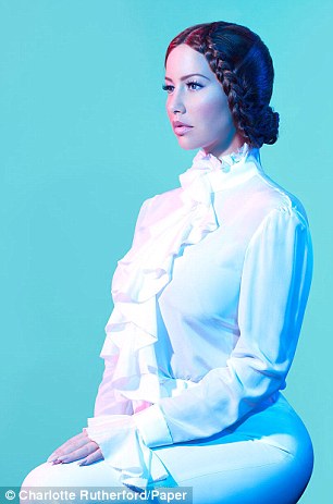 Looking back: Amber also paid tribute to suffrage movement icon Susan B. Anthony in a far more covered-up outfit and pose